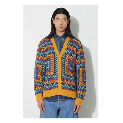 Bavlněný kardigan Corridor Sunburst Cardigan oranžová barva, SW0109 86772426