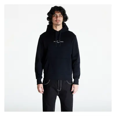 Mikina FRED PERRY Raised Graphic Hooded Sweatshirt Black 90282367