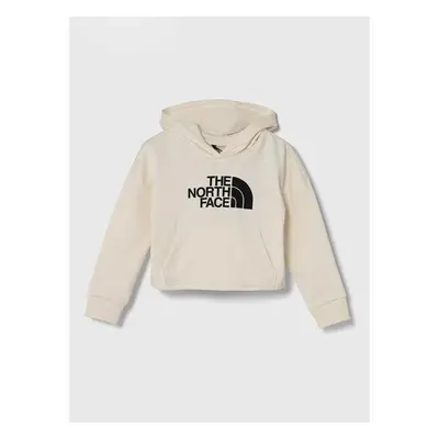 Dětská bavlněná mikina The North Face DREW PEAK LIGHT HOODIE béžová 91546448