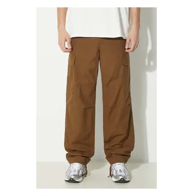 Bavlněné kalhoty Carhartt WIP Regular Cargo Pant hnědá barva, 91607109