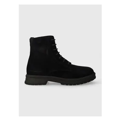 Semišové boty Tommy Hilfiger CORE SUEDE BOOT pánské, tmavomodrá barva, 84918014