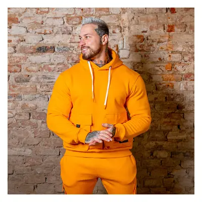 Mikina s kapucí Iron Aesthetics Cargo Hoodie, oranžová 90196743