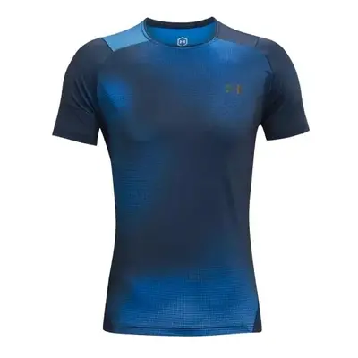 Pánské tričko Under Armour HeatGear Rush 2.0 Print SS Blue 90803252