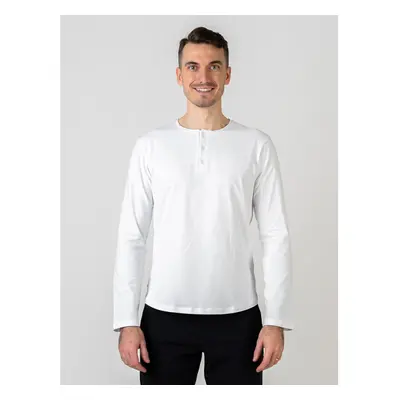 TallGuys Pánský klasický dlouhý rukáv | knoflíček | Pure white | 80589988