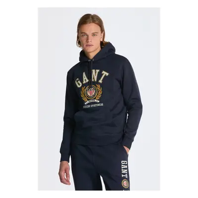 MIKINA GANT CREST SWEAT HOODIE EVENING BLUE 84606469