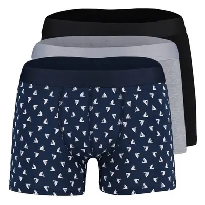 Trendyol Multicolored 3-Piece Marine Patterned-Flat Pack Cotton Boxers 89517802