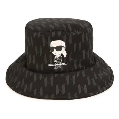 Dětský klobouk Karl Lagerfeld černá barva 84204010