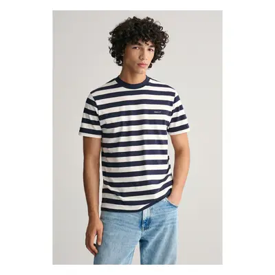 TRIČKO GANT STRIPE SS T-SHIRT EVENING BLUE 91537719