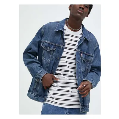 Džínová bunda Levis pánská, přechodná, oversize 84058281