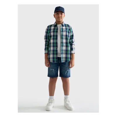 Big Star Mans Bermuda Shorts 110137 Dark Denim-561 91024183