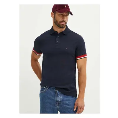 Bavlněné polo tričko Tommy Hilfiger tmavomodrá barva, MW0MW35588 95268740