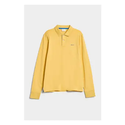 POLOKOŠILE GANT REG CONTRAST PIQUE LS RUGGER PARCHMENT YELLOW 84605965