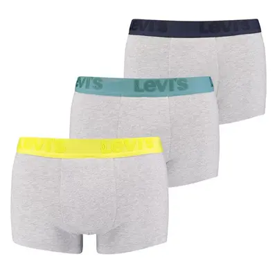 Levis 3PACK pánské boxerky Levis šedé 67715026