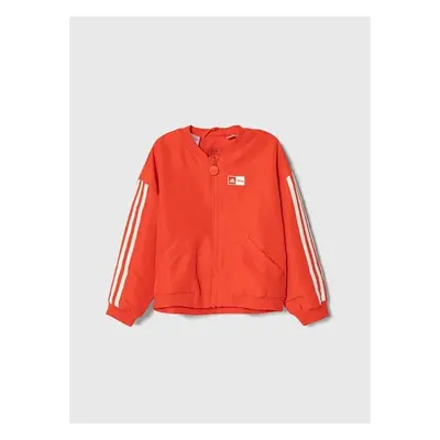 Dětská bomber bunda adidas červená barva 88612683