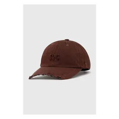 Kšiltovka 424 Distressed Baseball Hat hnědá barva, hladká, FF4SMY01CP 91629495