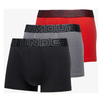 Boxerky Under Armour M Performance Cotton 3in 3-Pack Grey S 92816017