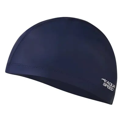 AQUA SPEED Unisexs Swimming Cap Bono Navy Blue Pattern 10 88451038