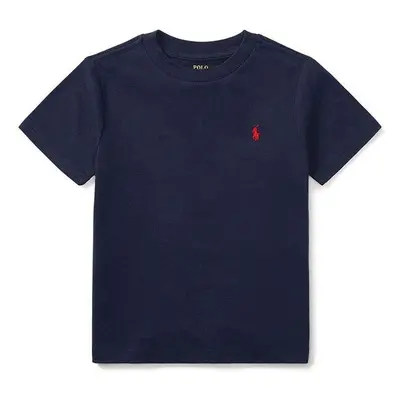 Dětské bavlněné tričko Polo Ralph Lauren tmavomodrá barva 73420731