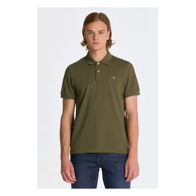 POLOKOŠILE GANT REG SHIELD SS PIQUE POLO JUNIPER GREEN 84605943