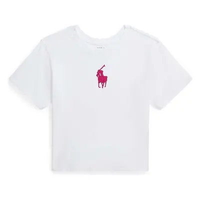 Dětské bavlněné tričko Polo Ralph Lauren bílá barva 88118131