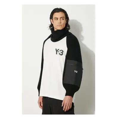 Vlněná šála Y-3 Nylon Scarf černá barva, IY9276 95691588