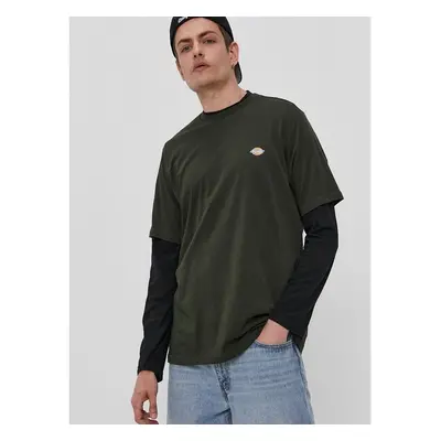 Tričko Dickies pánské, zelená barva, hladké, DK0A4XDBOGX-OLIVEGREEN 64294967