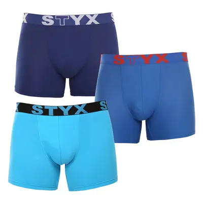 3PACK pánské boxerky Styx long sportovní guma vícebarevné (3U96789) 80423961