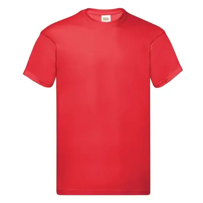 Original Fruit of the Loom Mens Red T-shirt 85811677