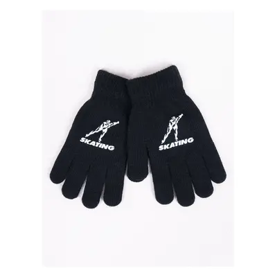 Yoclub Kidss Boys Five-Finger Gloves RED-0012C-AA5A-018 74836876