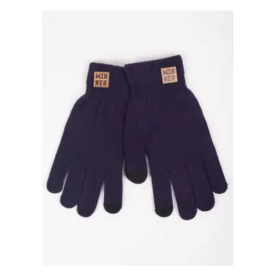 Yoclub Mans Gloves RED-0219F-AA50-011 Navy Blue 87424822