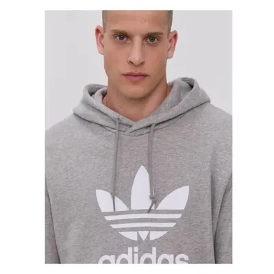 Bavlněná mikina adidas Originals H06669 pánská, šedá barva, potiskem 61672962