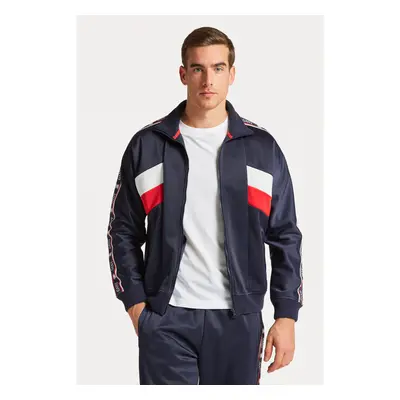 MIKINA GANT RETRO CREST TRACKSUIT JACKET EVENING BLUE 76936357