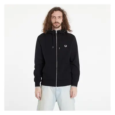 Mikina FRED PERRY Hooded Zip Through Sweatshirt Black S 87335636