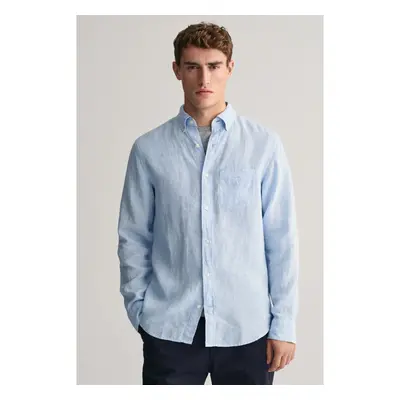 KOŠILE GANT REG LINEN SHIRT CAPRI BLUE 91881739