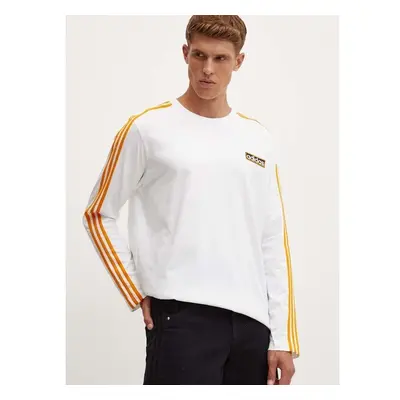 Bavlněné tričko s dlouhým rukávem adidas Originals 0 bílá barva, s 94828524