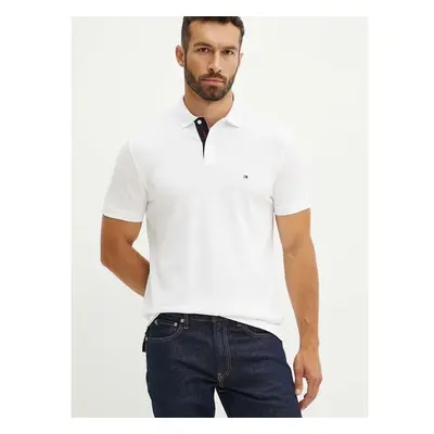 Polo tričko Tommy Hilfiger bílá barva, MW0MW34753 95326160