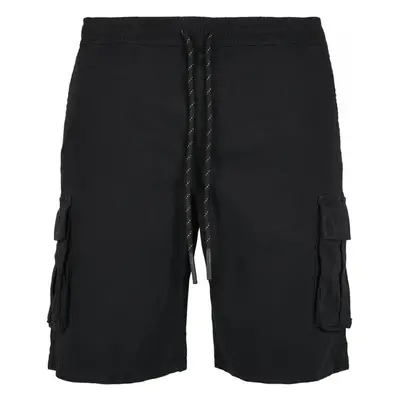 URBAN CLASSICS Drawstring Cargo Shorts - black 60178950