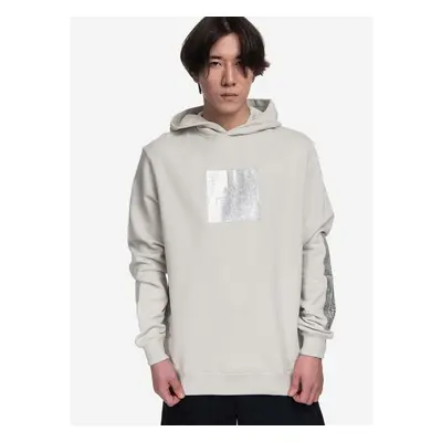 Bavlněná mikina A-COLD-WALL* Foil Grid Hoodie ACWMW101 BONE pánská, 89697889