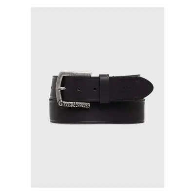 Kožený pásek Pepe Jeans MOSS BELT pánský, černá barva, PM021026 95061244