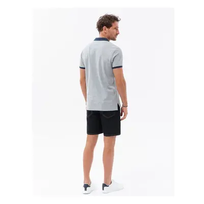 Ombre Mens polo shirt with contrasting elements 82990814