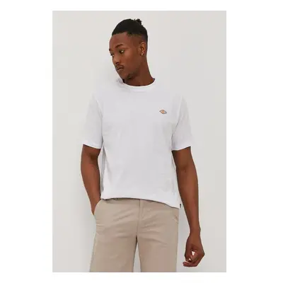 Tričko Dickies pánské, bílá barva, hladké, DK0A4XDBWHX-WHITE 84011967