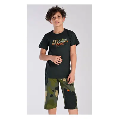 Vienetta Kids Dětské pyžamo kapri Army 95255120