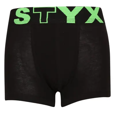 Dětské boxerky Styx sportovní guma černé (GJ962) 4-5 let 81369543