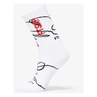 FTSHP Ponožky Footshop The Skateboard Socks White/ Red 36-38 83705299