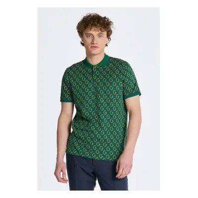 POLOKOŠILE GANT JACQUARD SS POLO STRONG GREEN 84606463