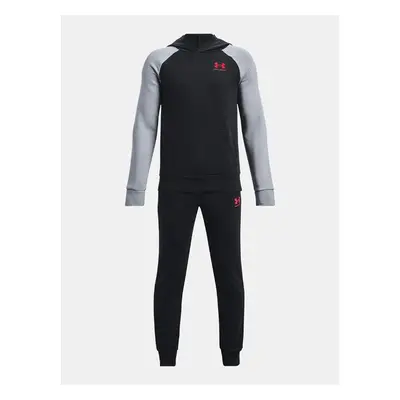 Šedo-černá klučičí tepláková souprava Under Armour UA Rival Fleece 73250058