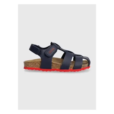 Dětské sandály Geox SANDAL CHALKI tmavomodrá barva 89804354