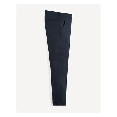 Celio Lněné kalhoty Nonature slim - Pánské 68011048