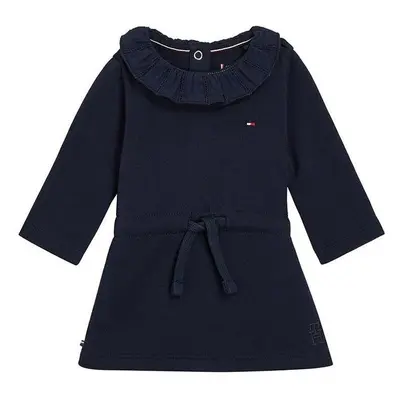 Kojenecké šaty Tommy Hilfiger tmavomodrá barva, mini, áčková 86177931