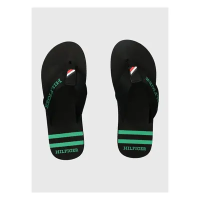 Žabky Tommy Hilfiger SPORTY BEACH SANDAL pánské, černá barva, 89350370